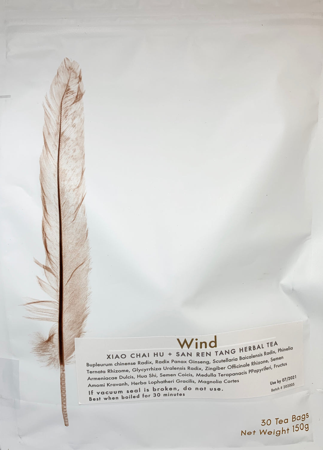Wind tea Xiao Chai Hu jia San Ren Tang 30 teabags