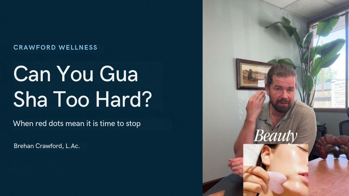 Can you gua sha too hard: Brehan Crawford, L.Ac., explaining how gently to use a gua sha tool