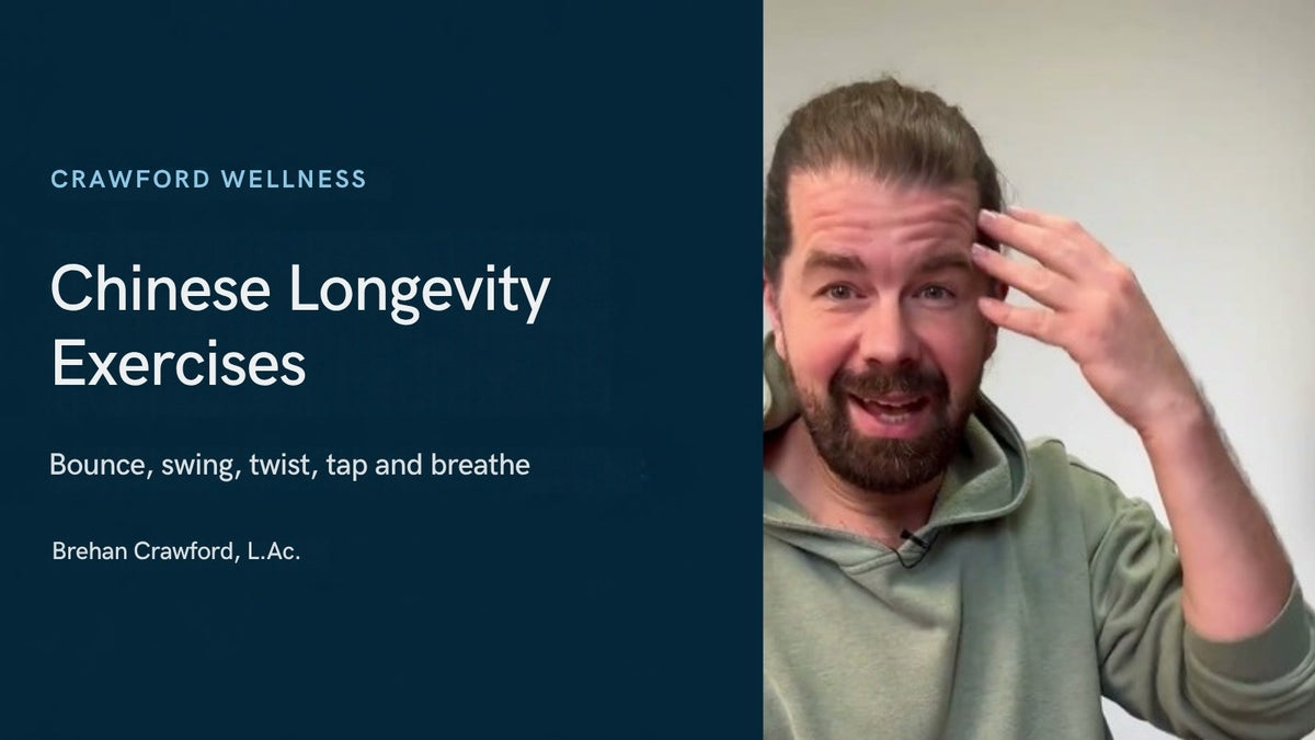What are Chinese longevity exercises: Brehan Crawford, L.Ac., in his video on Chinese longevity exercises