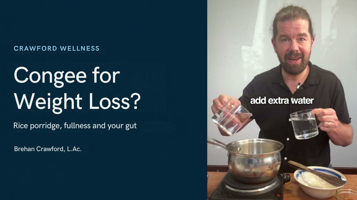 Is congee good for weight loss? Brehan Crawford, L.Ac., adding extra water to a pot of rice to make congee