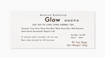 Close-up of the Glow (Gui Zhi Fu Ling Tang) herbal tea product label from Crawford Wellness, showing ingredients and brewing instructions on a light background.