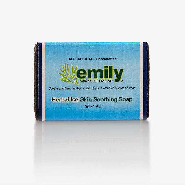 Bar of soap with 'emily' branding on a white background
