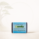 Bar of soap with 'Emily' branding on a white background