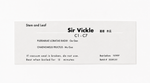 Close-up of the Sir Vickle (C1-C7) herbal tea product label from Crawford Wellness, showing ingredients and brewing instructions on a light background.